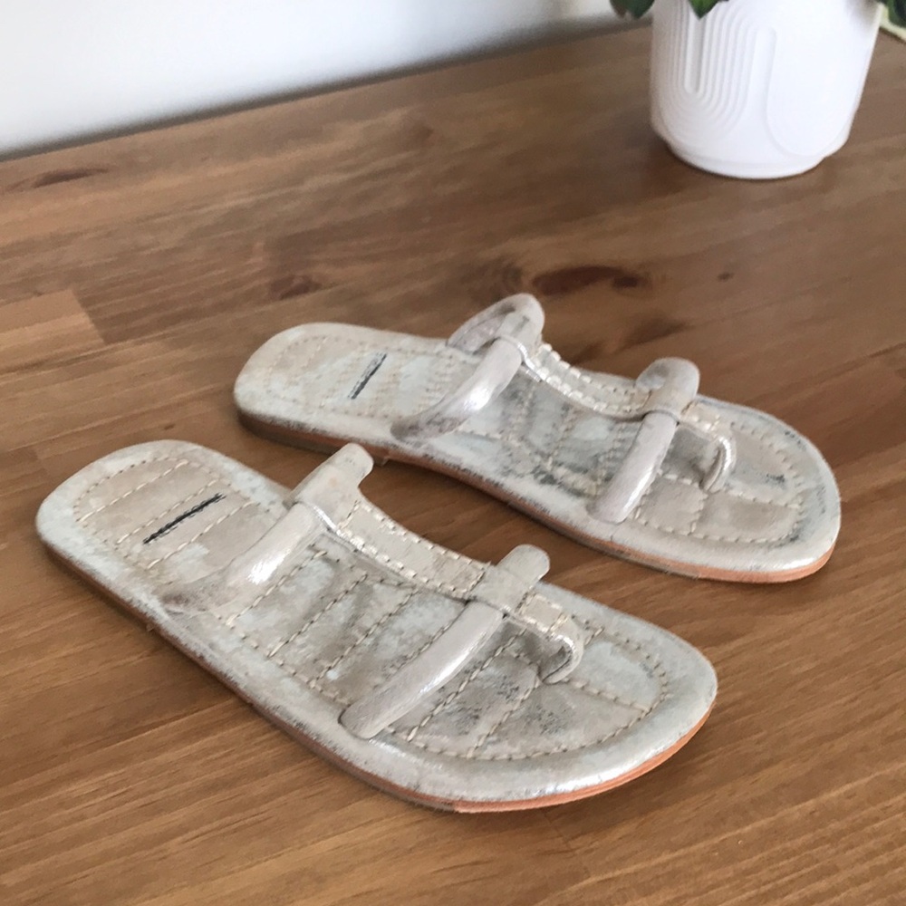 Free People Haden Sandal Champagne Metallic size 8
